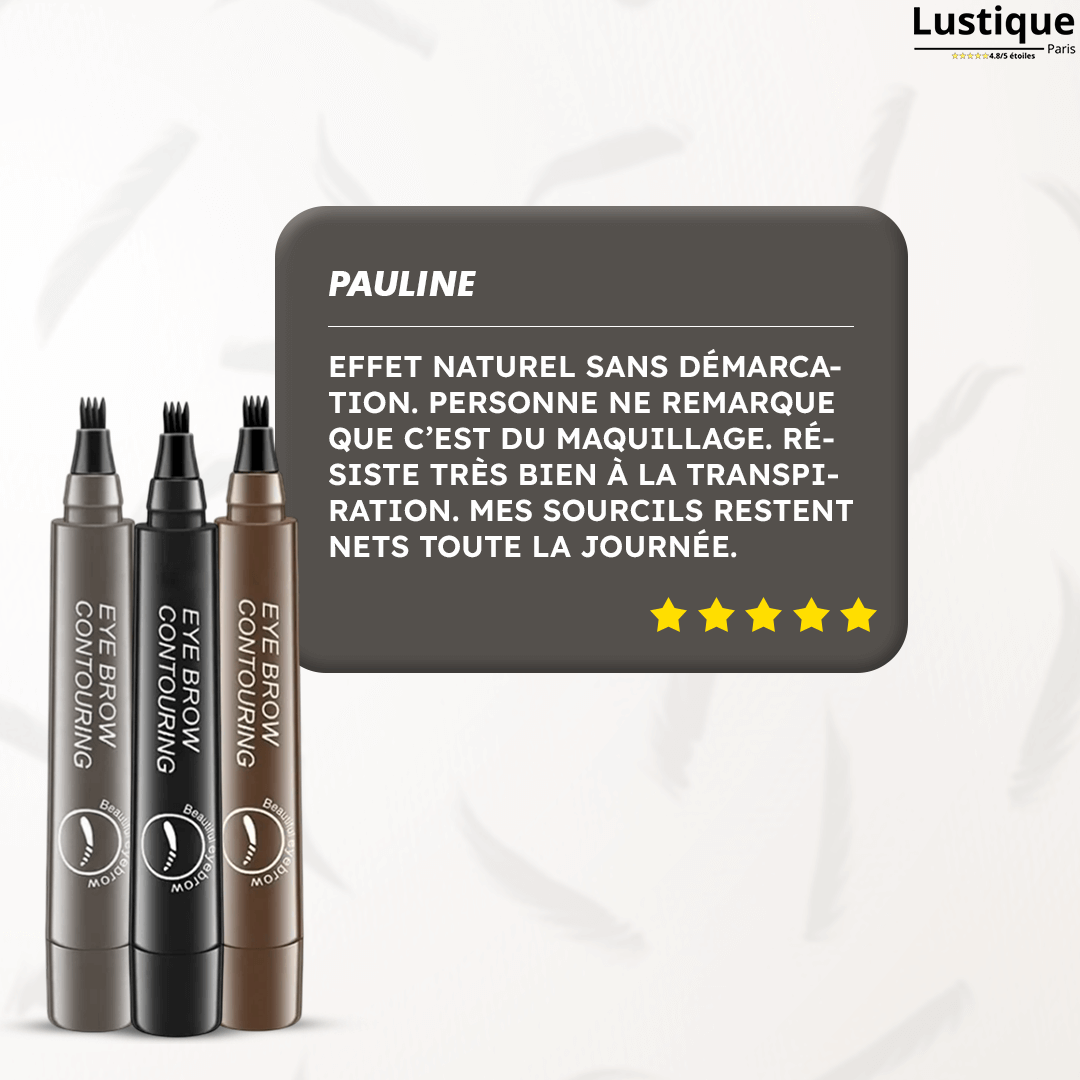 Crayon à Sourcils Waterproof – Traits Naturels Longue Durée 24h