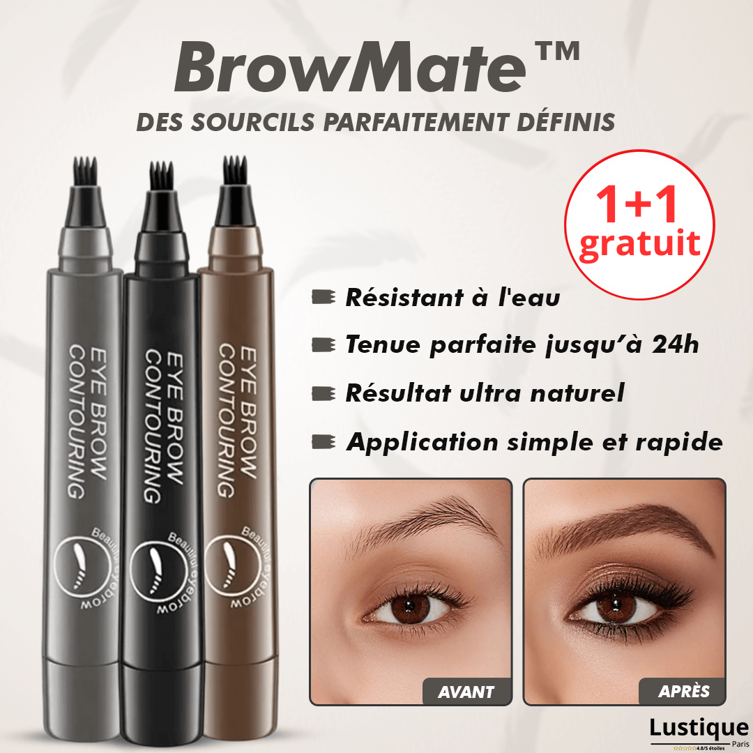 Crayon à Sourcils Waterproof – Traits Naturels Longue Durée 24h