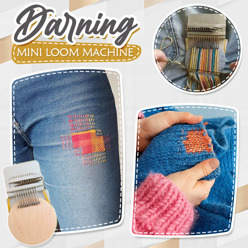 Outil de Raccommodage et Tissage DIY pour Vêtements – Disque en Bois