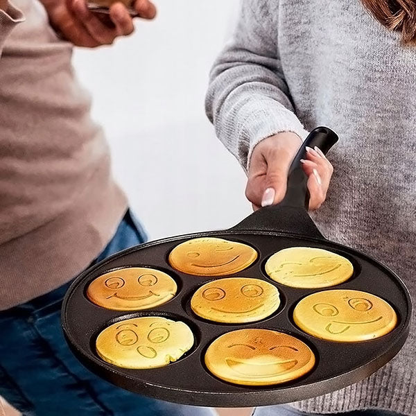 HappiPan™ – Poêle à pancakes smiley pour un petit-déjeuner joyeux [50 % de réduction]