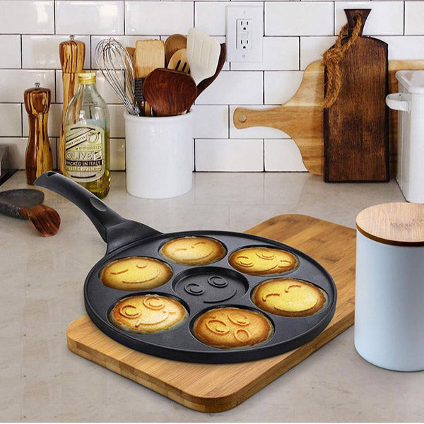 HappiPan™ – Poêle à pancakes smiley pour un petit-déjeuner joyeux [50 % de réduction]