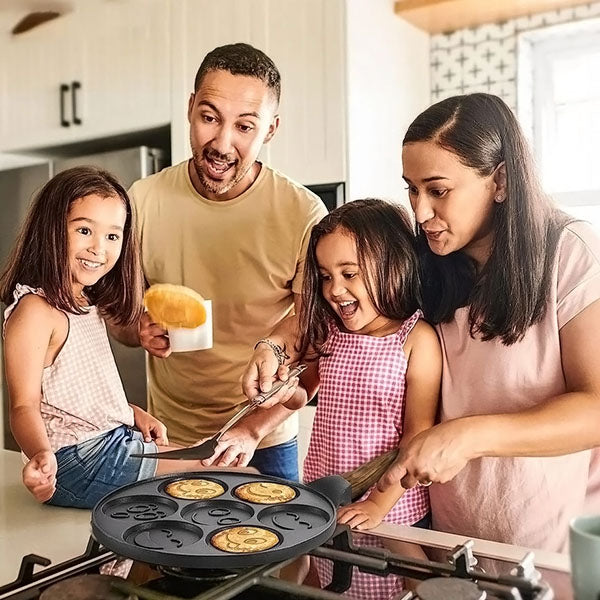 HappiPan™ – Poêle à pancakes smiley pour un petit-déjeuner joyeux [50 % de réduction]