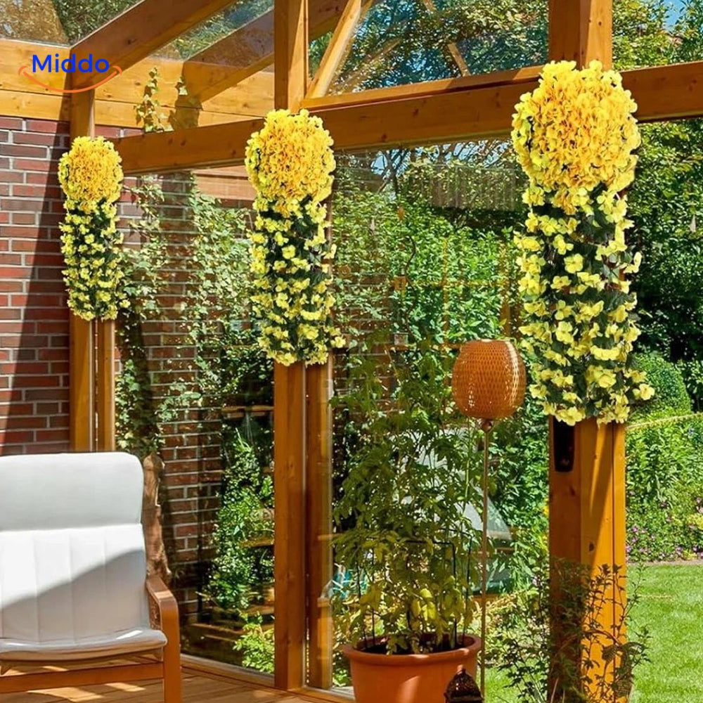Orchidées Artificielles en Cascade pour Décoration Intérieure et Événements