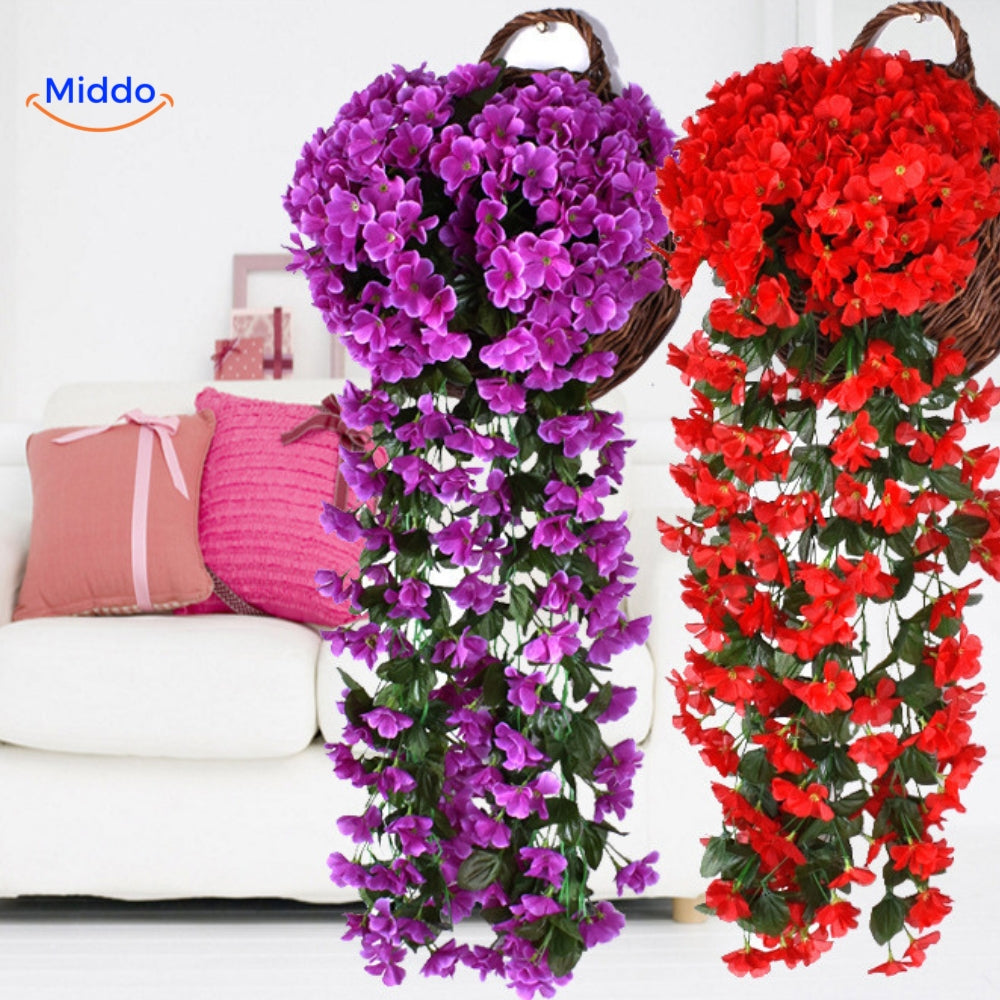Orchidées Artificielles en Cascade pour Décoration Intérieure et Événements
