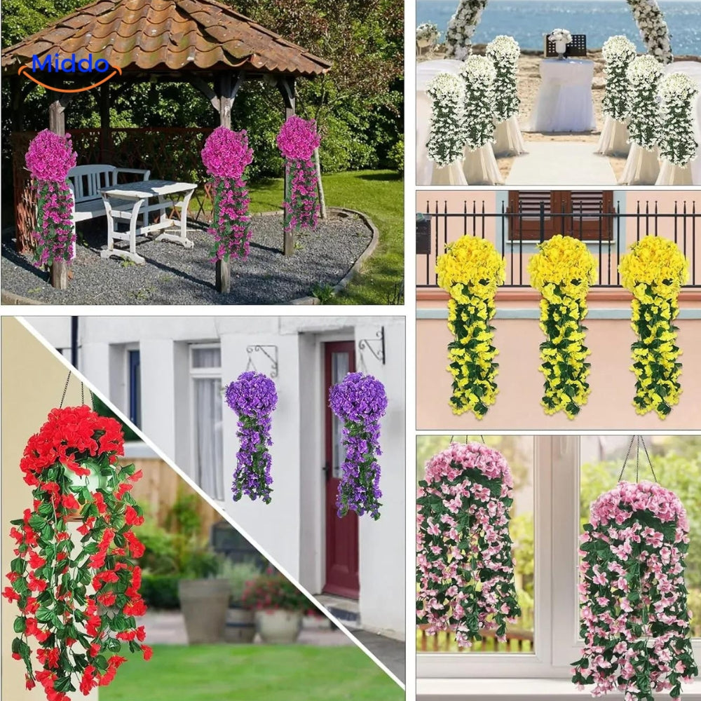 Orchidées Artificielles en Cascade pour Décoration Intérieure et Événements