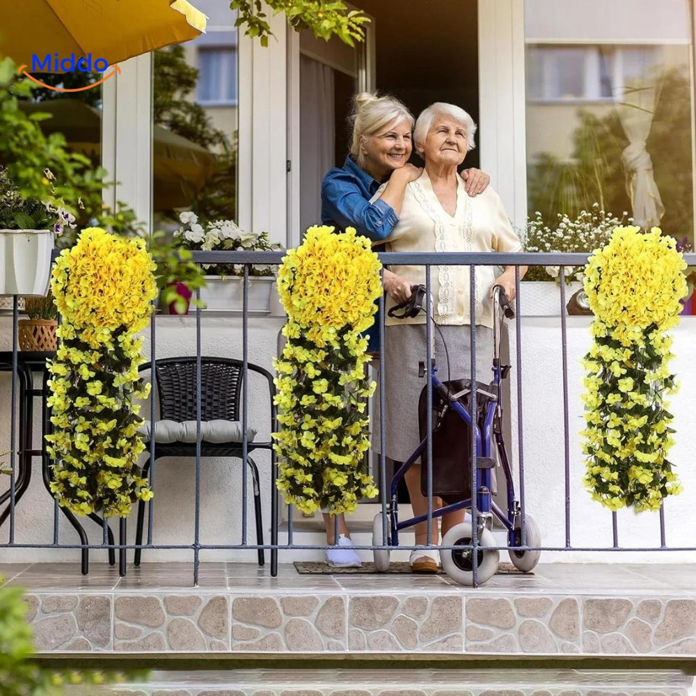 Orchidées Artificielles en Cascade pour Décoration Intérieure et Événements