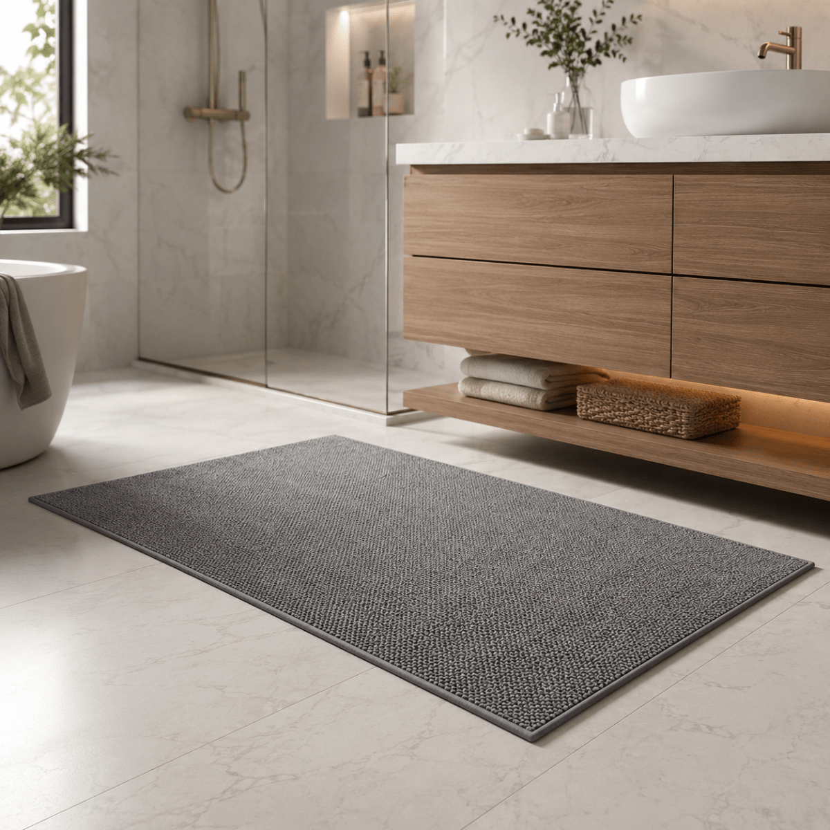 Tapis d'entrée ultra-absorbant pour entrée, couloir et terrasse
