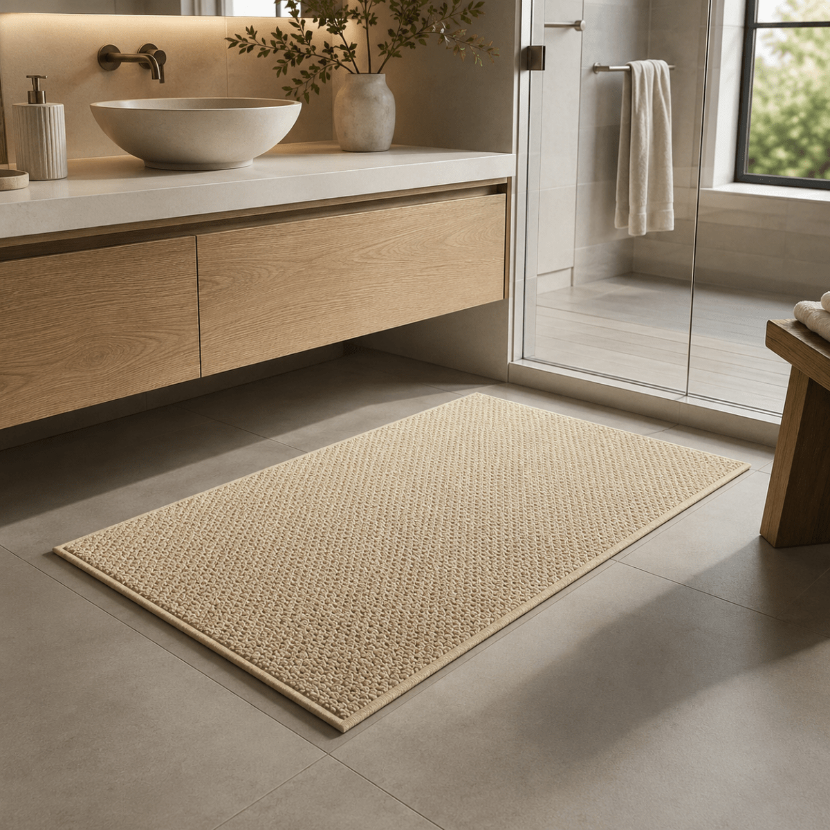 Tapis d'entrée ultra-absorbant pour entrée, couloir et terrasse