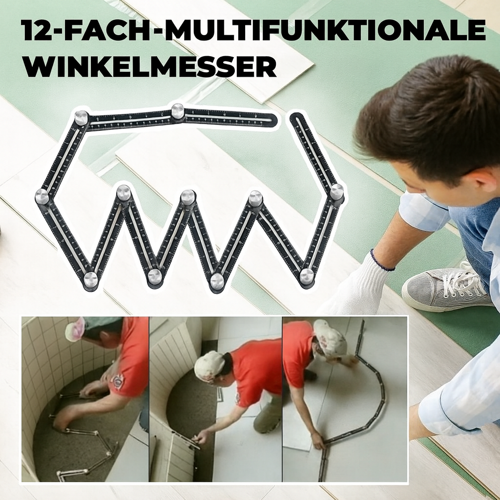 Règle Multi-Angles Flexible en Aluminium pour Mesures Précises