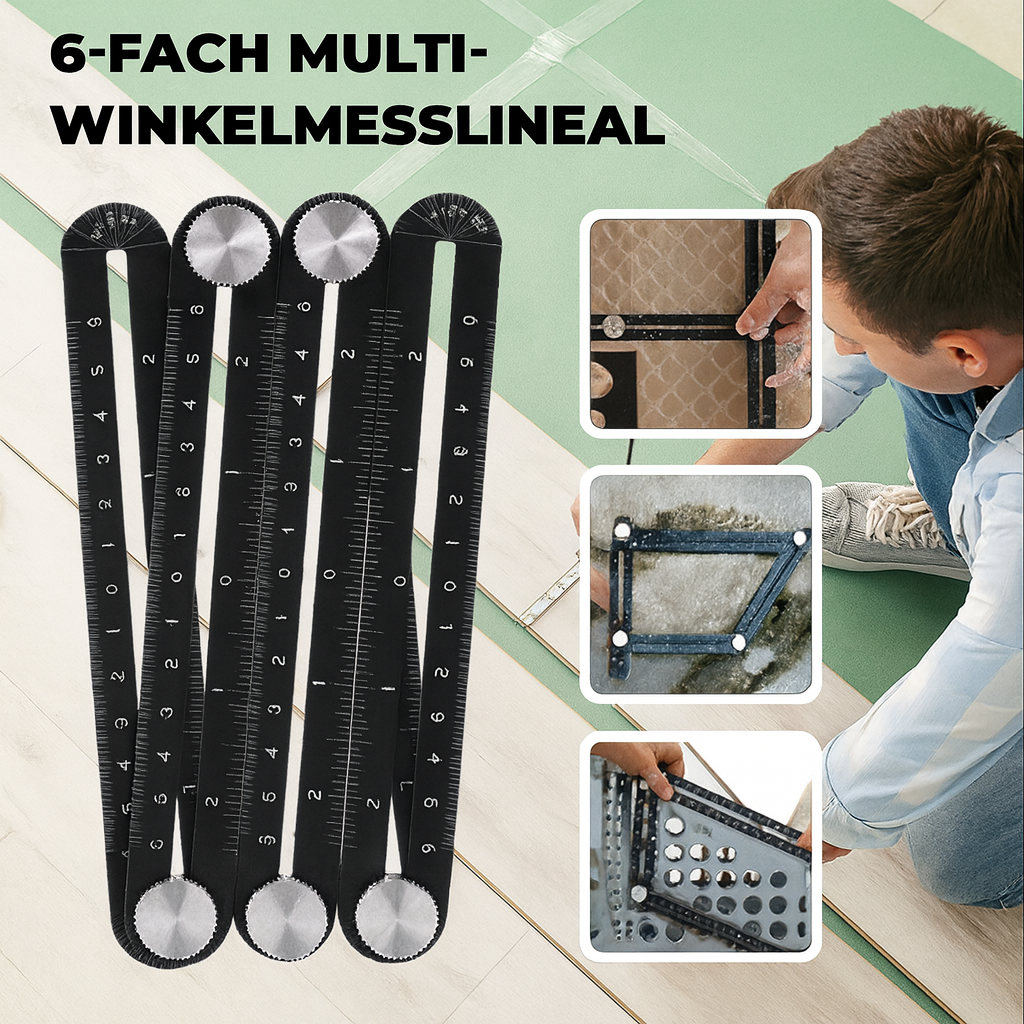 Règle Multi-Angles Flexible en Aluminium pour Mesures Précises