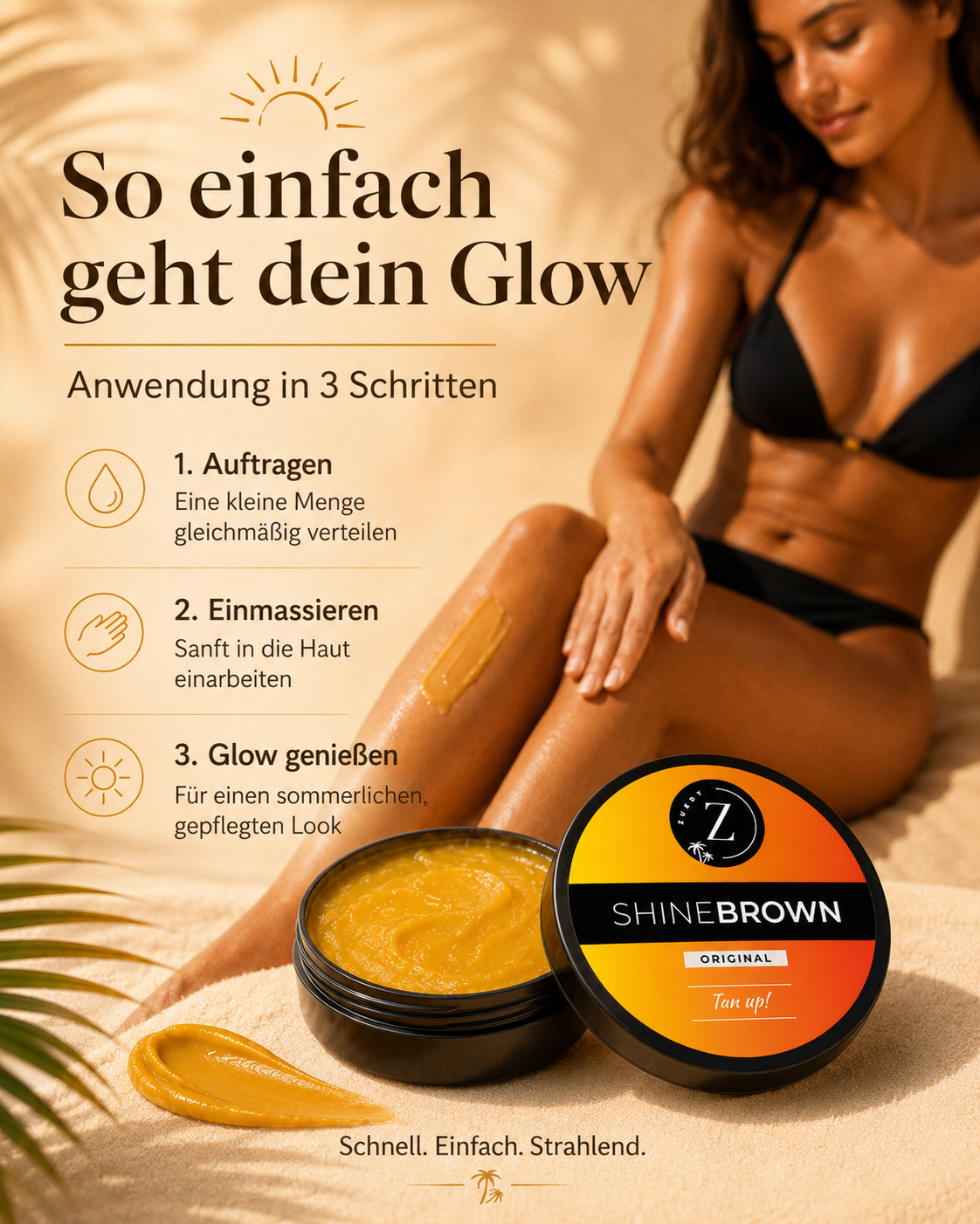 Gel Bronzant Intensif à l'Extrait de Carotte – Bronzage Naturel et Uniforme