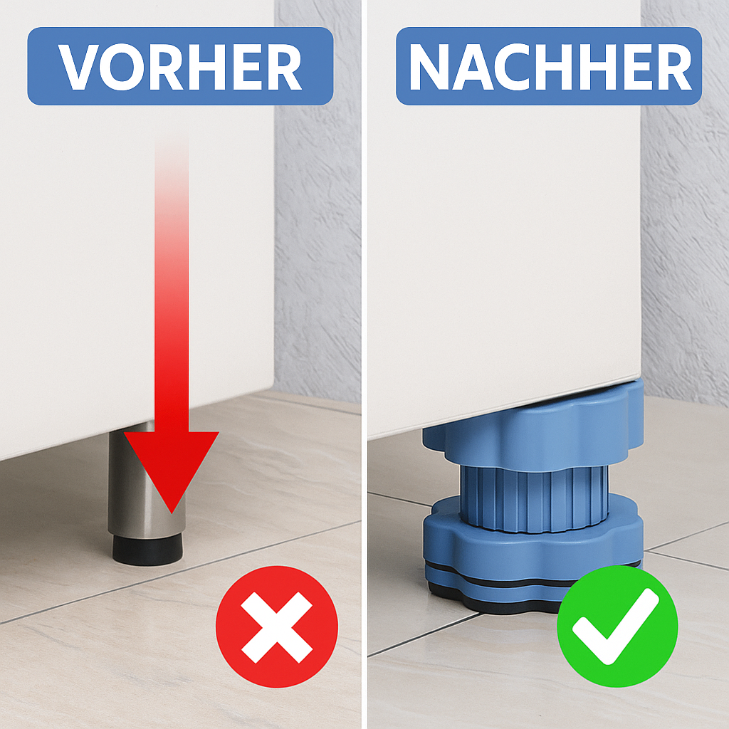 Patins Anti-Vibration Réglables pour Machine à Laver – Lot de 4