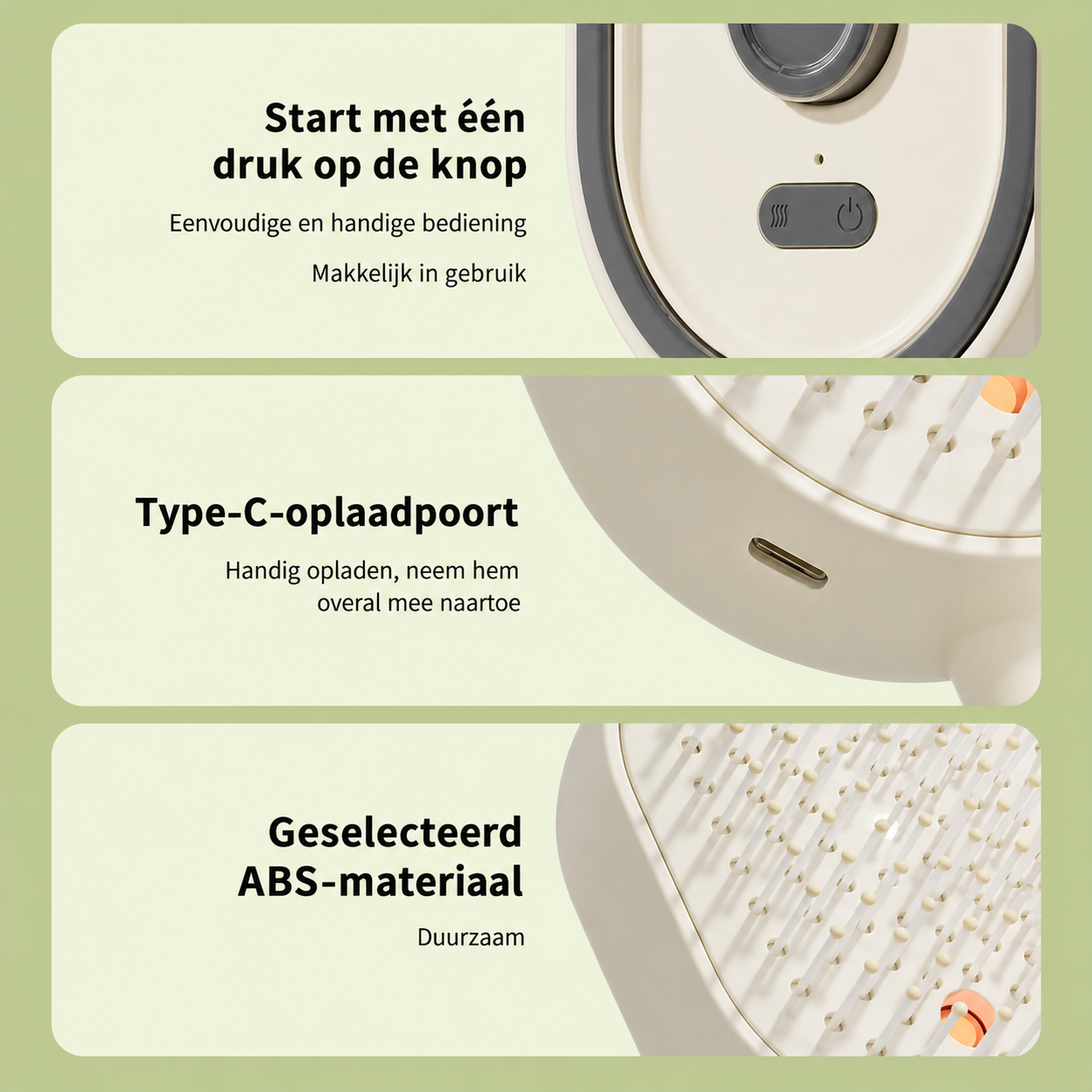 Brosse Démêlante Vaporisante Sans Fil – Démêler et Hydrater