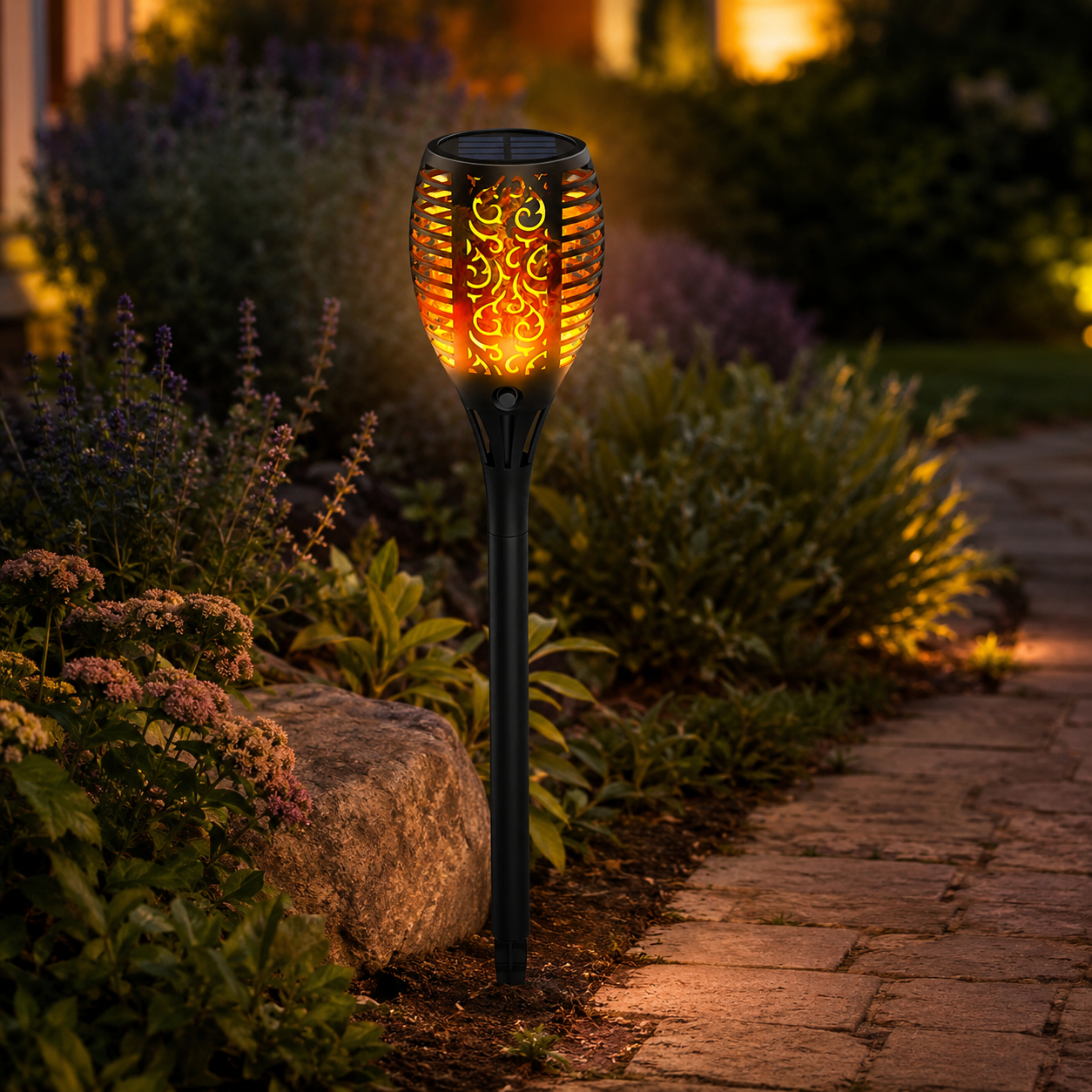 Lampe Solaire de Jardin IP65 – Éclairage Extérieur Automatique