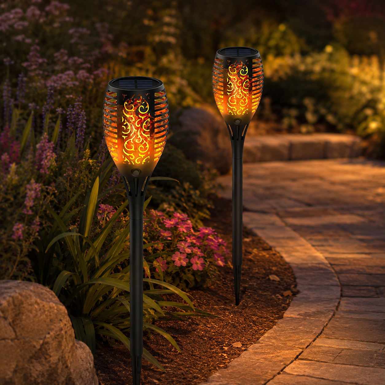 Lampe Solaire de Jardin IP65 – Éclairage Extérieur Automatique