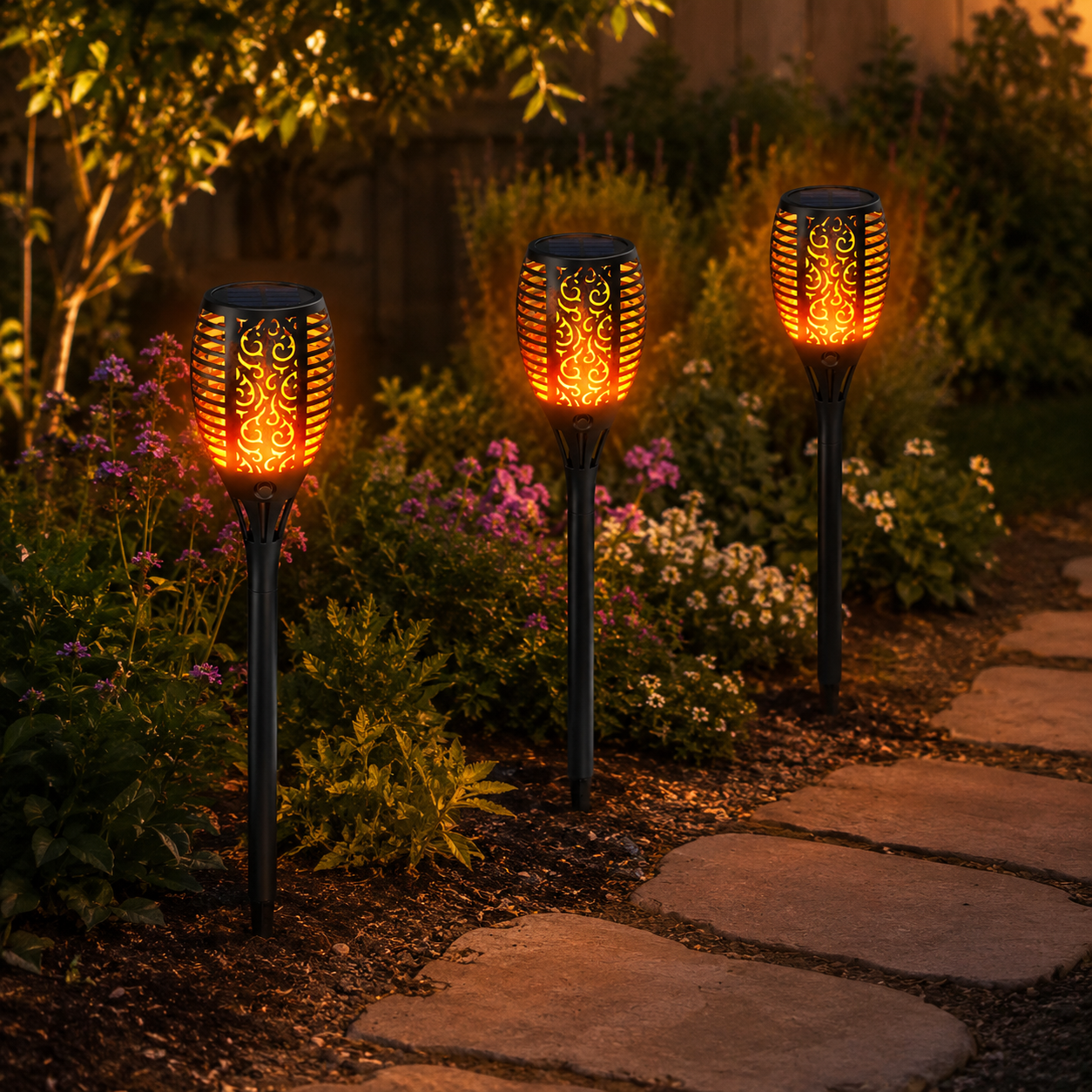 Lampe Solaire de Jardin IP65 – Éclairage Extérieur Automatique