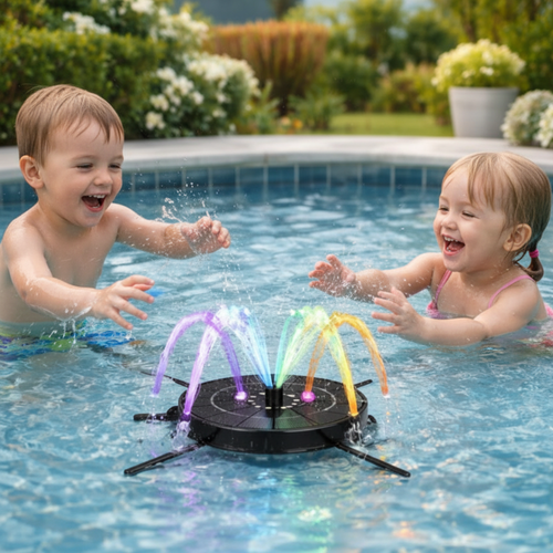 Fontaine Solaire Interactive pour Bain et Bassin – Jouet Aquatique Enfant
