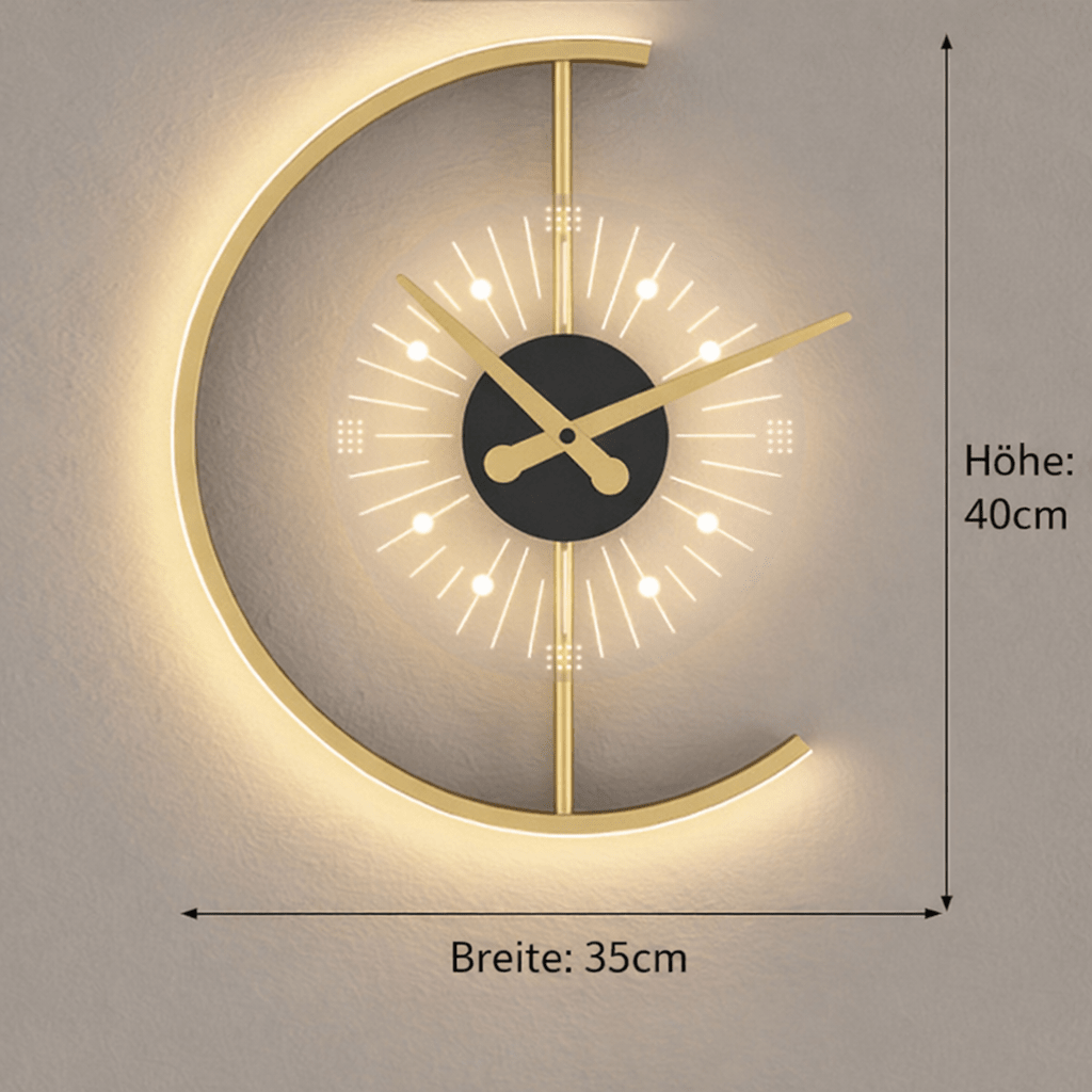 Horloge murale LED avec éclairage – affichage de l'heure moderne pour chaque pièce