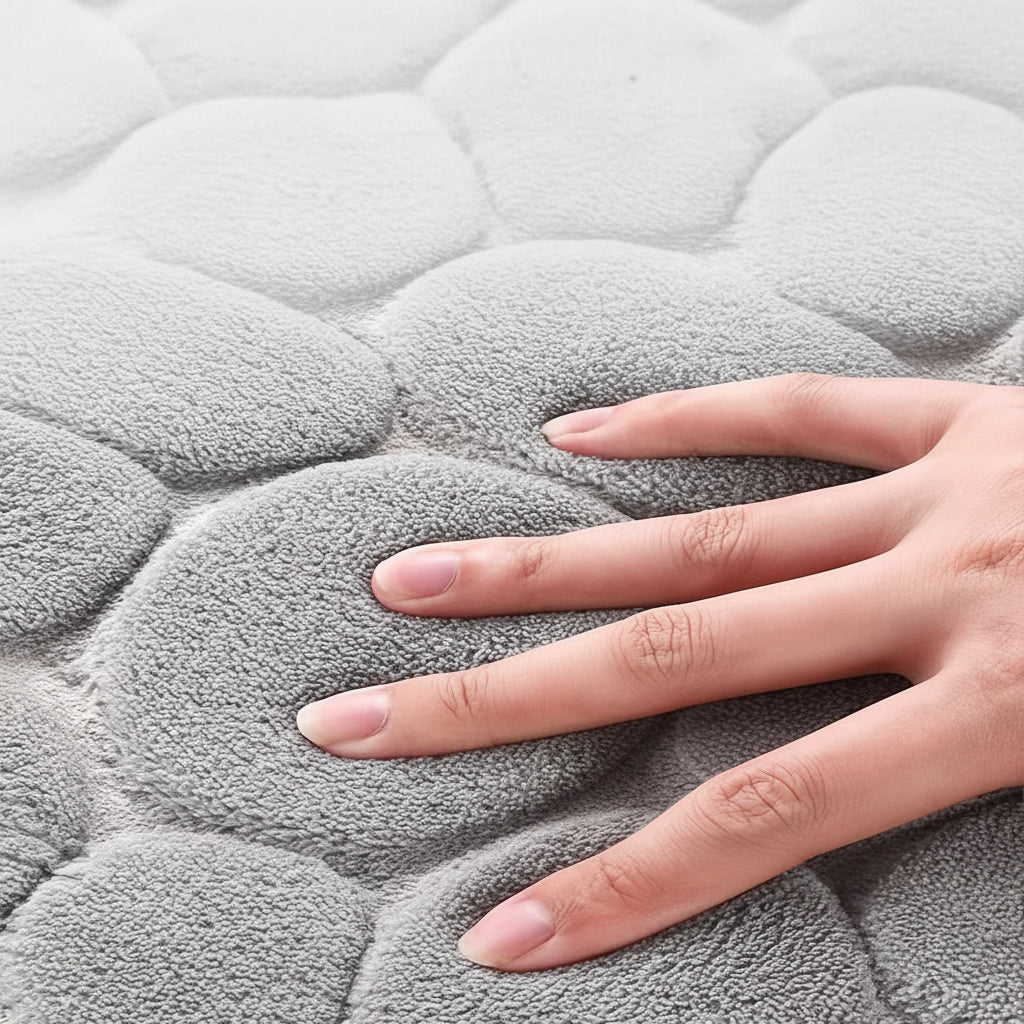 Tapis de salle de bain doux et antidérapant – confortable et élégant