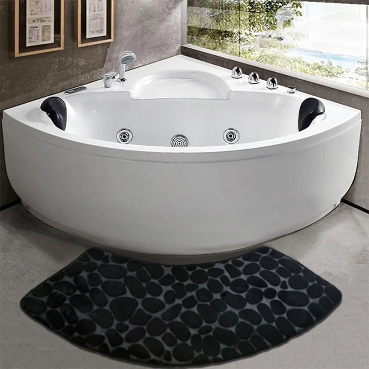 Tapis de salle de bain doux et antidérapant – confortable et élégant