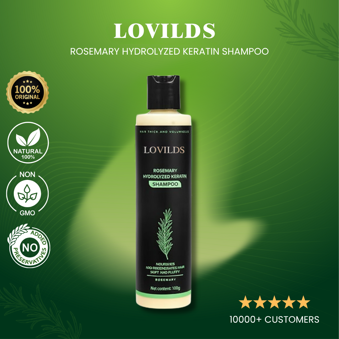 Sérum Capillaire Densifiant à la Kératine et au Romarin pour Cheveux Fins
