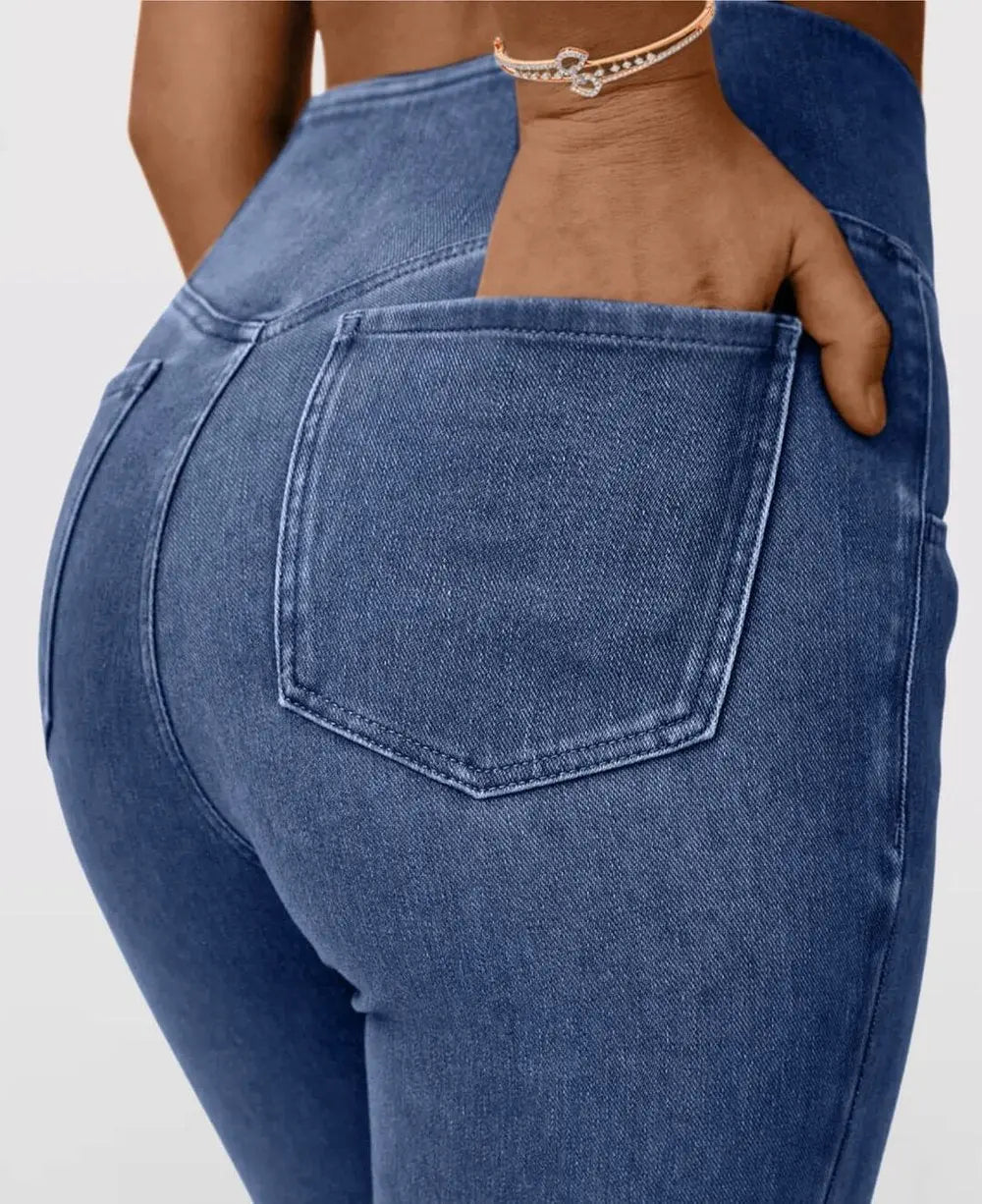 Maxim™ – Jean stretch taille haute pour femme avec coupe évasée flatteuse [50 % de réduction]