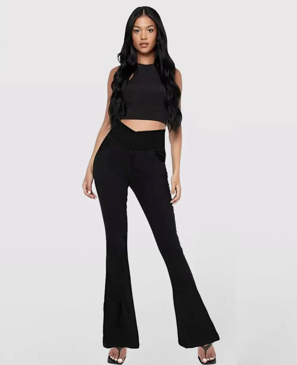 Maxim™ – Jean stretch taille haute pour femme avec coupe évasée flatteuse [50 % de réduction]