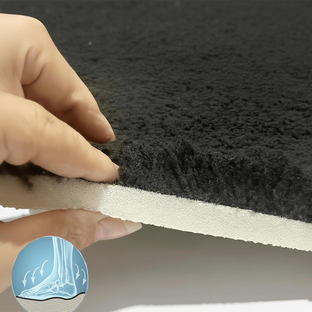 Tapis de bain doux antidérapant, épaissi et hautement absorbant