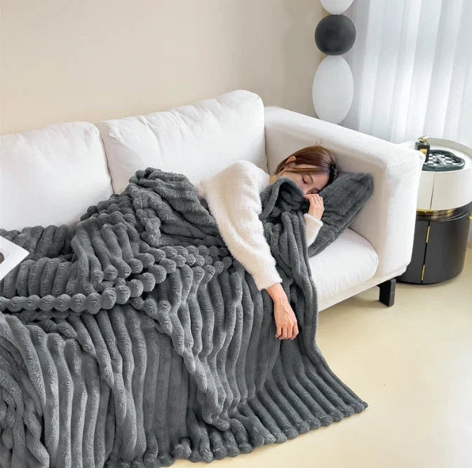 Couverture en polaire – ultra-douce, légère et lavable en machine