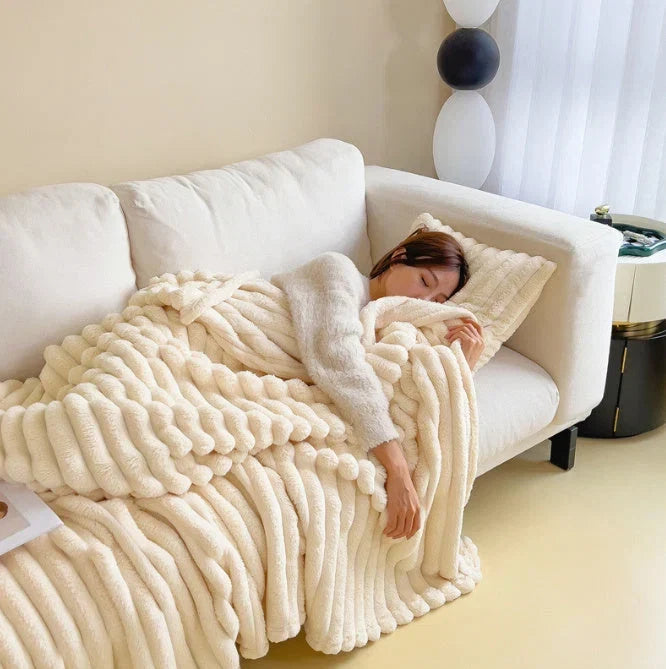 Couverture en polaire – ultra-douce, légère et lavable en machine
