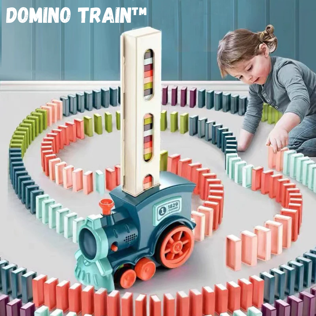DominoTrain™ – Train de dominos automatique pour jeu et amusement [50 % de réduction]