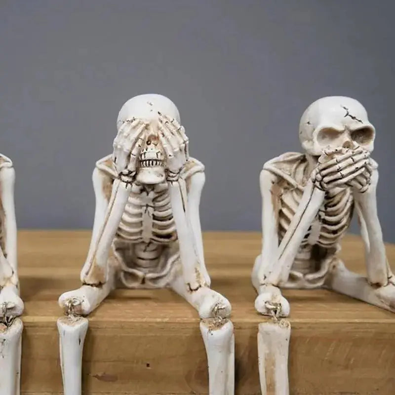 [Lot de 3] SkullBudy™ – Décoration de cheminée effrayante pour Halloween et fêtes [50 % de réduction]