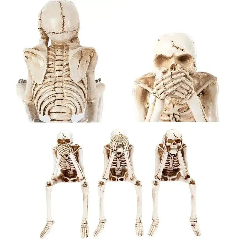 [Lot de 3] SkullBudy™ – Décoration de cheminée effrayante pour Halloween et fêtes [50 % de réduction]