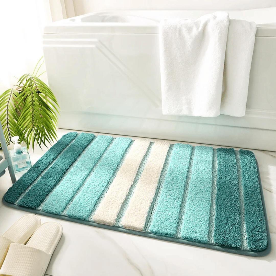 Tapis de bain ultra-doux en microfibre – antidérapant et absorbant