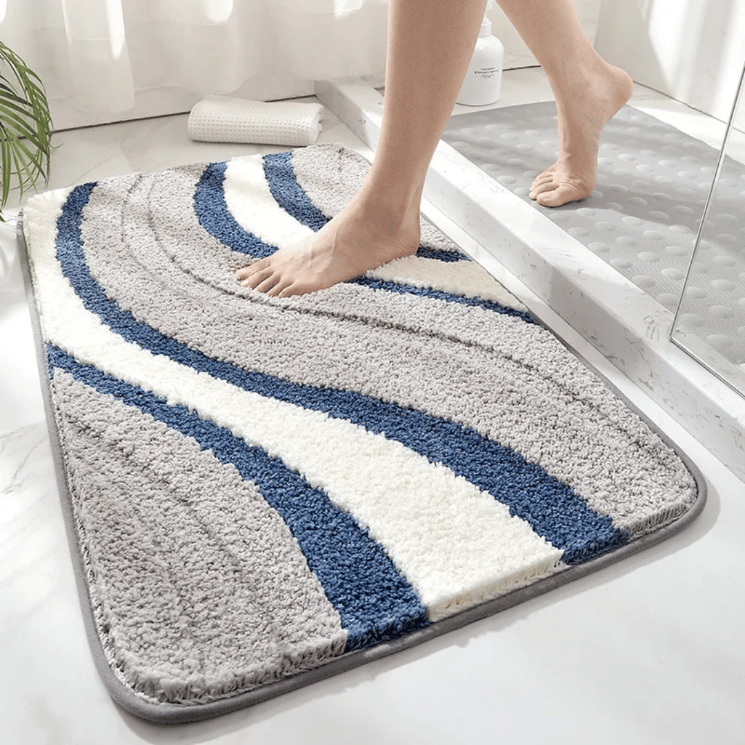 Tapis de bain ultra-doux en microfibre – antidérapant et absorbant
