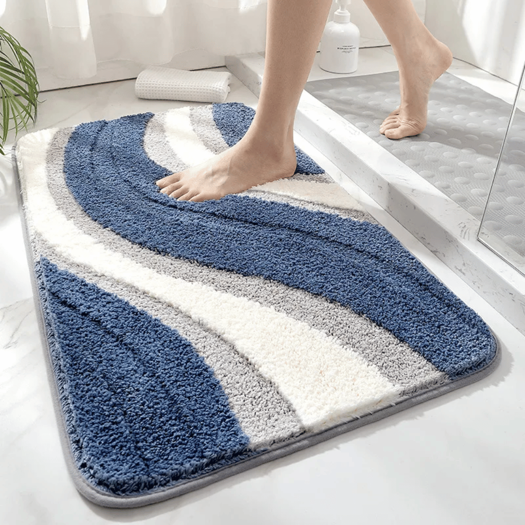 Tapis de bain ultra-doux en microfibre – antidérapant et absorbant
