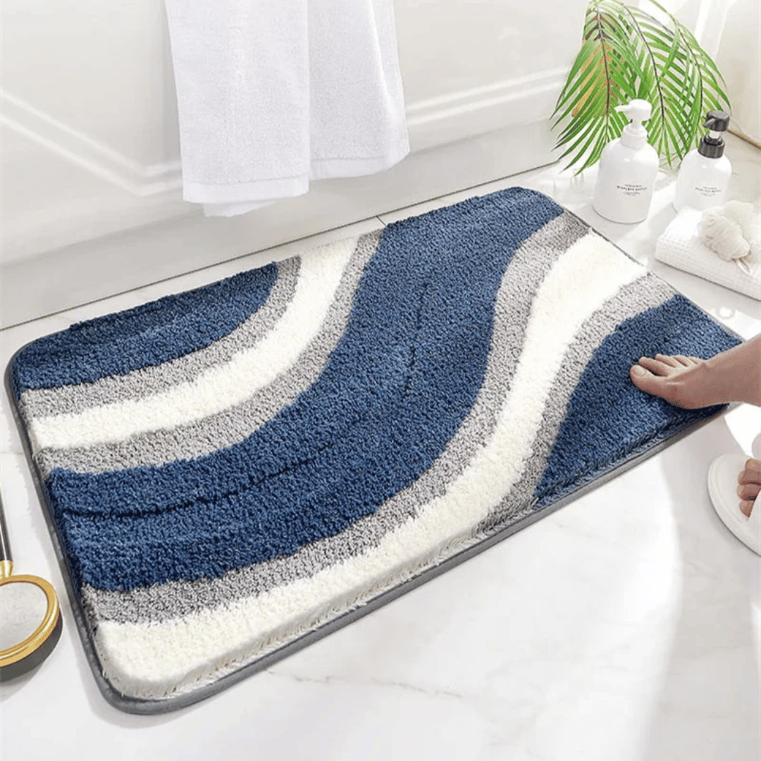 Tapis de bain ultra-doux en microfibre – antidérapant et absorbant
