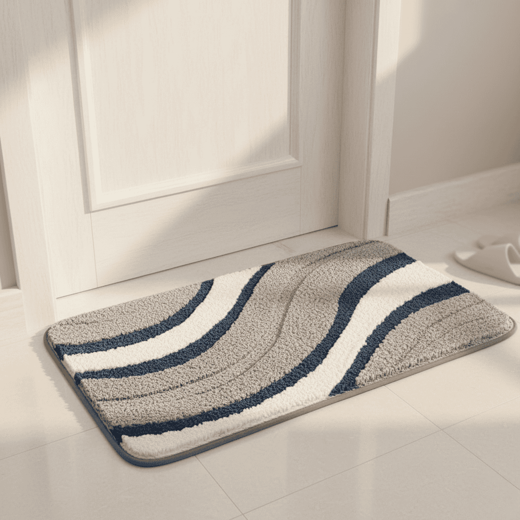 Tapis de bain ultra-doux en microfibre – antidérapant et absorbant