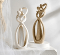 Sculpture d'amour abstraite en céramique – décoration d'intérieur moderne