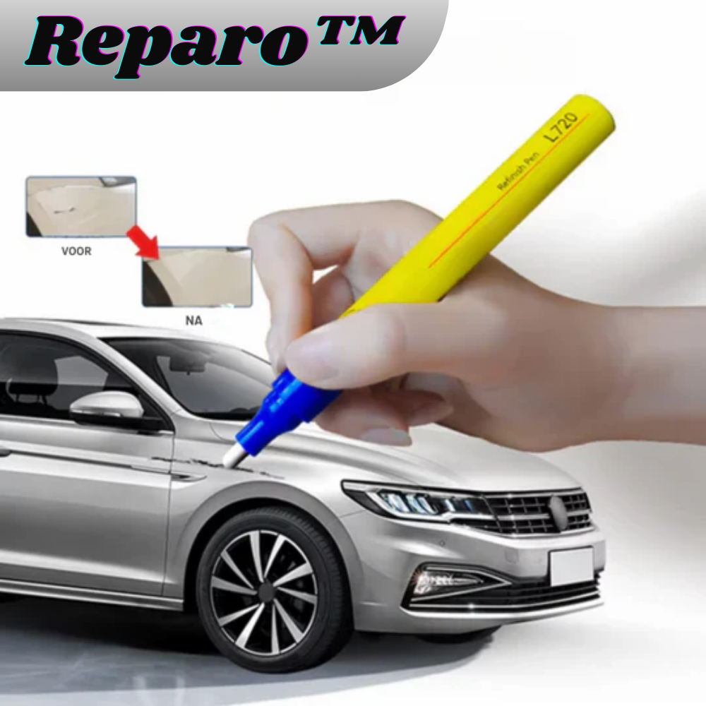 Stylo de retouche carrosserie pour rayures et éclats de peinture auto