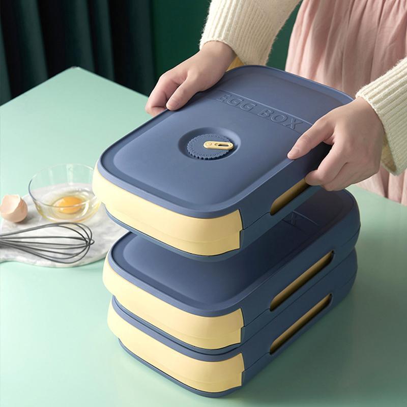 Boîte à œufs avec tiroir – Boîte de rangement empilable pour réfrigérateur