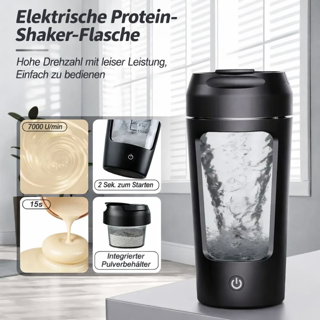 Shaker Protéiné Électrique Rechargeable USB – Mélangeur Sans Fil Sans BPA