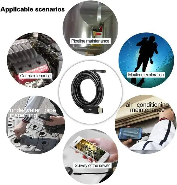 EndoScope™ – Caméra d’inspection HD avec câble de 5 m pratique [50 % de réduction]
