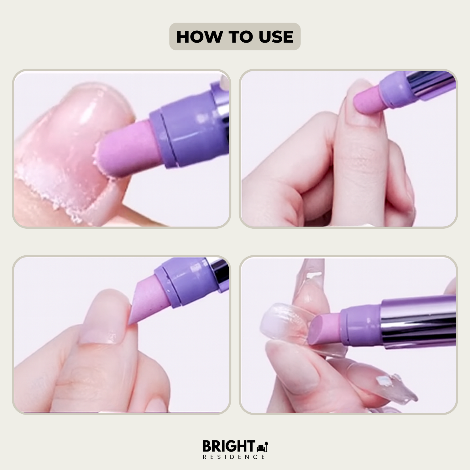 Stylo Soin des Ongles 3-en-1 aux Huiles Naturelles pour Ongles et Cuticules