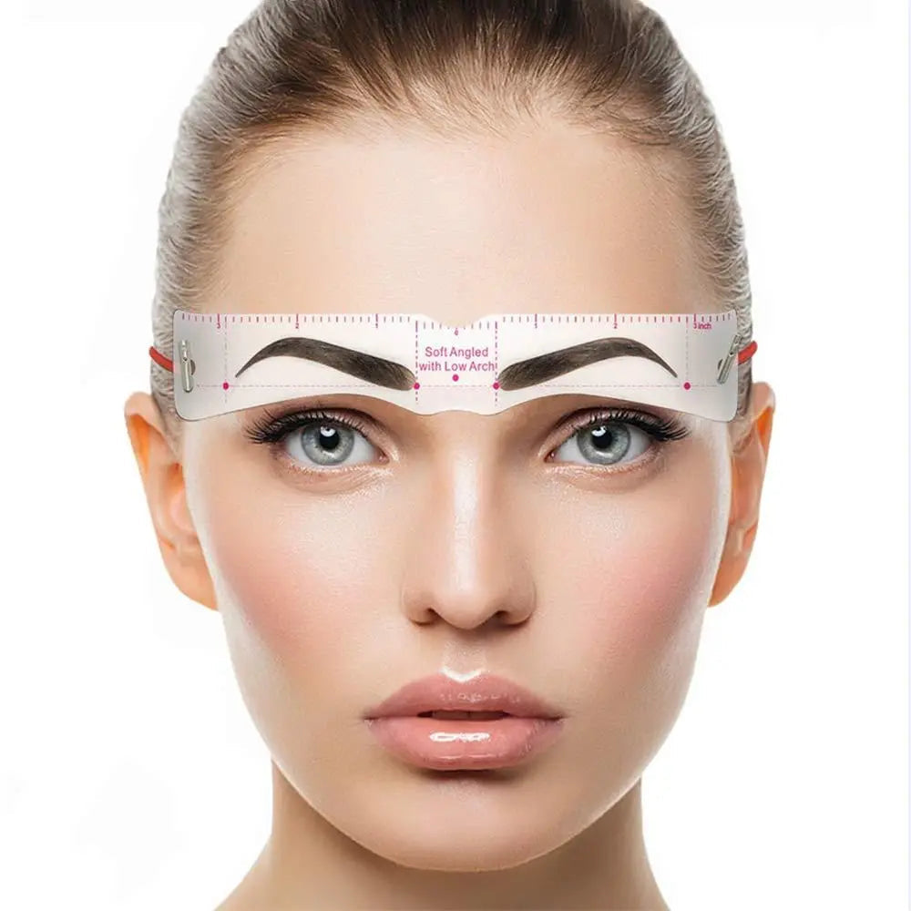 Kit de pochoirs sourcils réutilisables – 12 formes pour un résultat symétrique