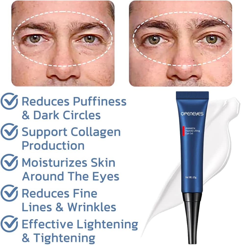 Gel Contour des Yeux aux Peptides – Raffermissant & Anti-Poches