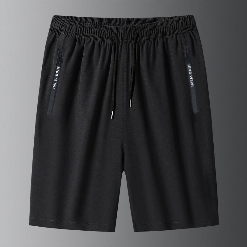 Shorts Unisexe en Soie Glacée – Tissu Respirant Élastique 4 Voies