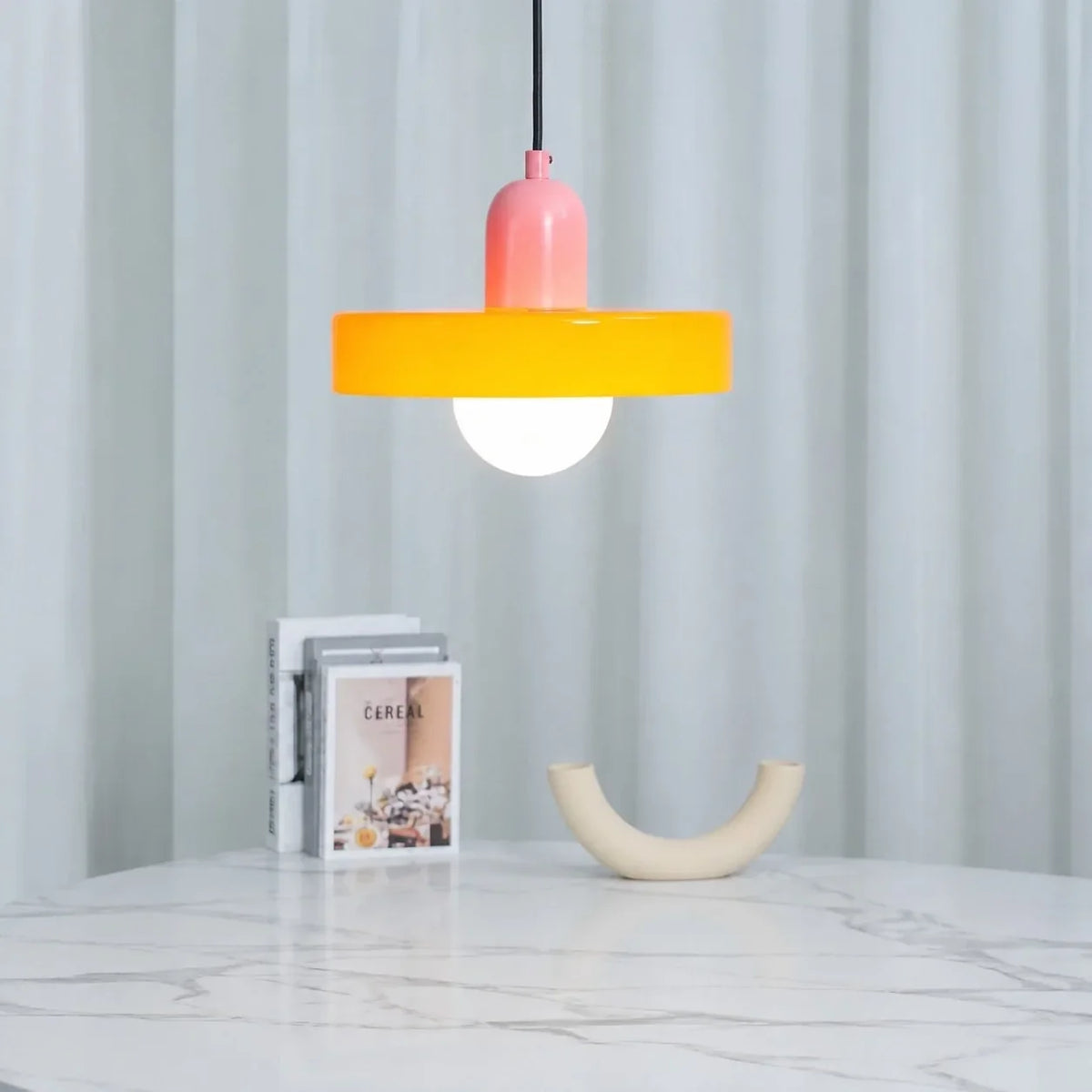 Suspension en verre avec abat-jour sphérique – luminaire décoratif à suspendre