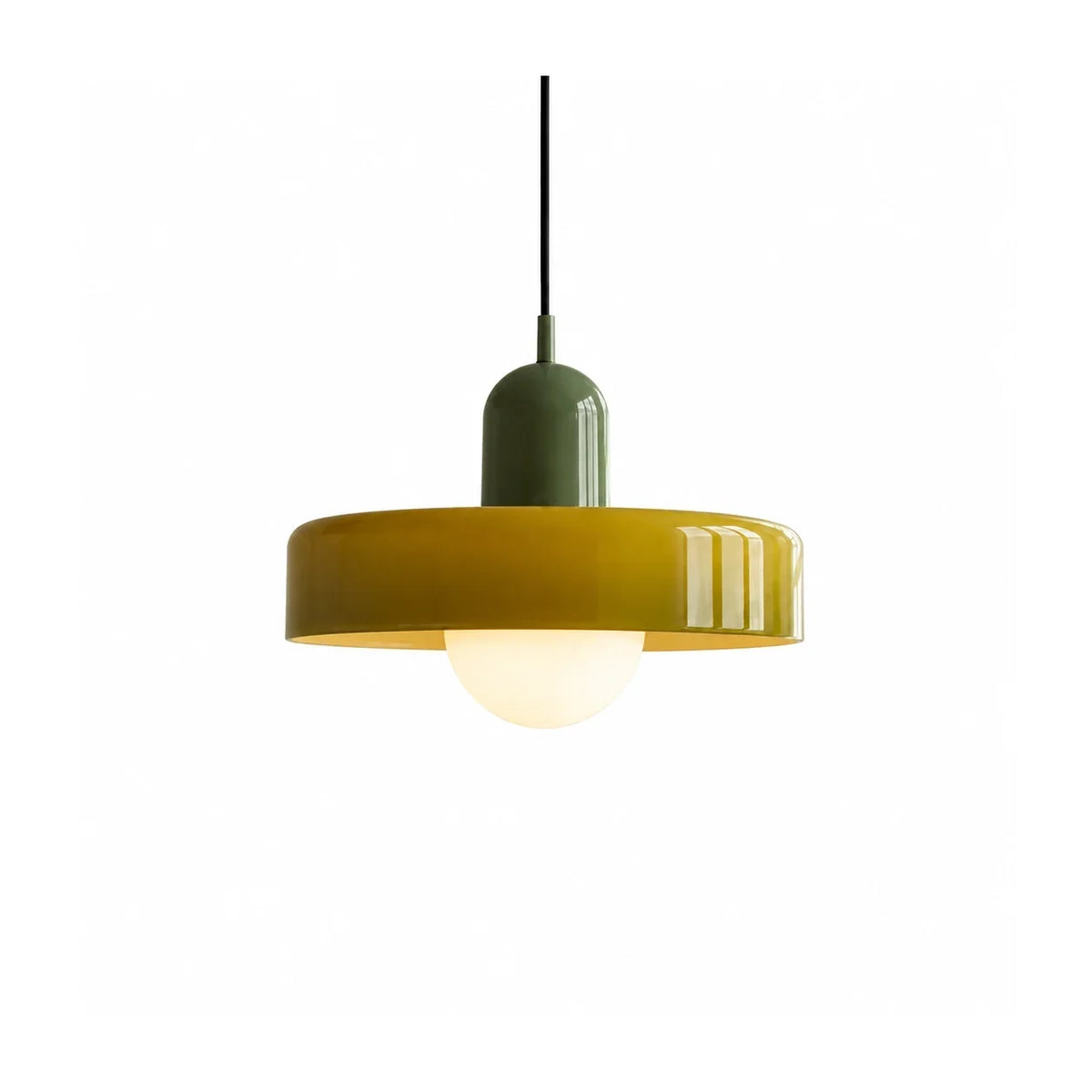 Suspension en verre avec abat-jour sphérique – luminaire décoratif à suspendre