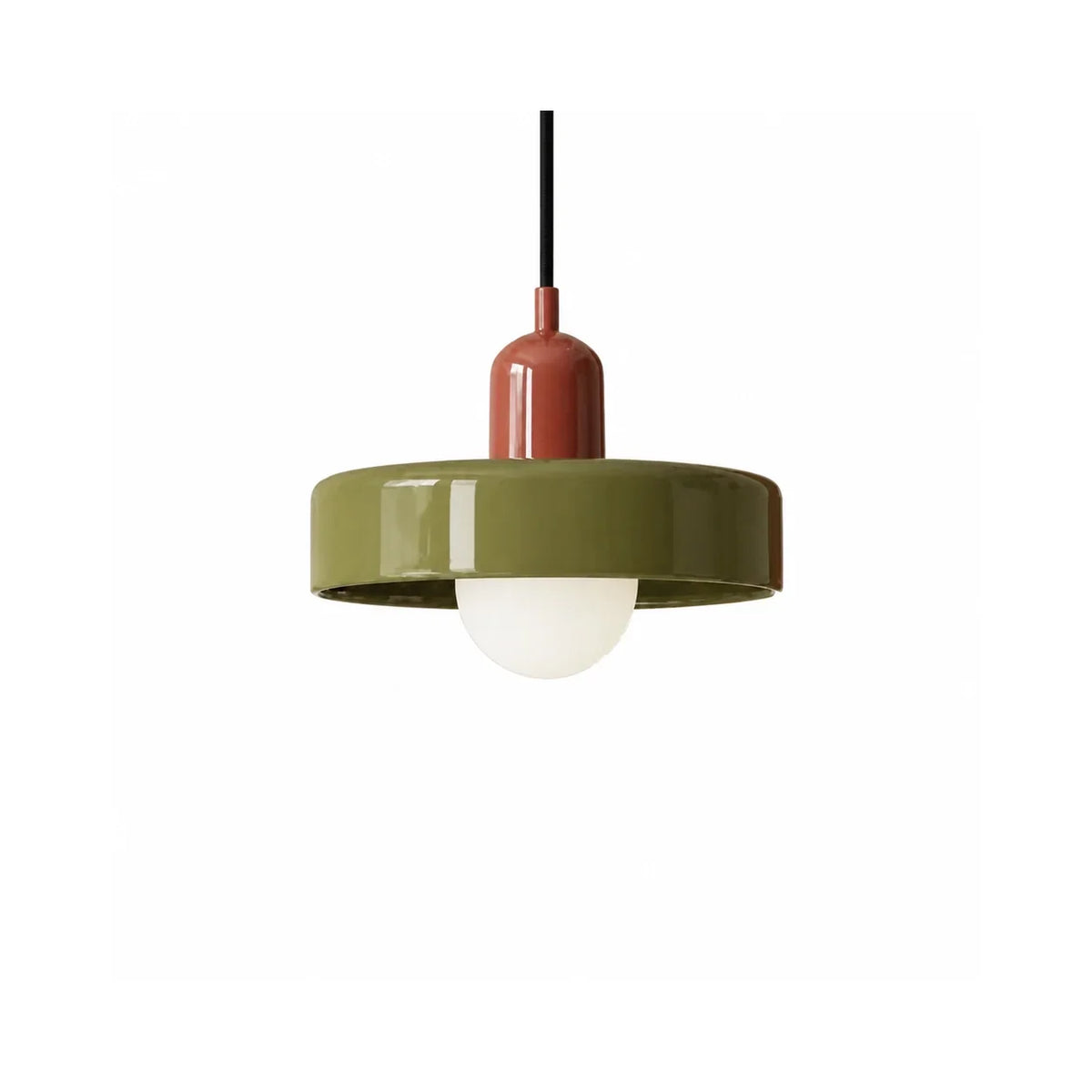 Suspension en verre avec abat-jour sphérique – luminaire décoratif à suspendre